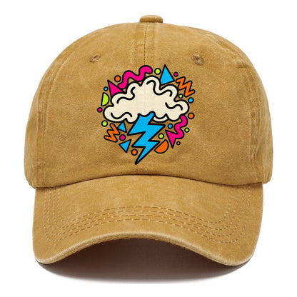 Squiggle Lightning Cloud Crazy Styles Classic Cap – Golden Harvest