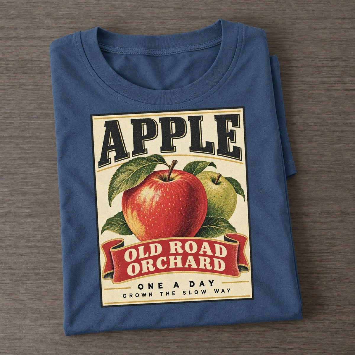 Apple Orchard Crate Classic T-shirt – Twilight Navy
