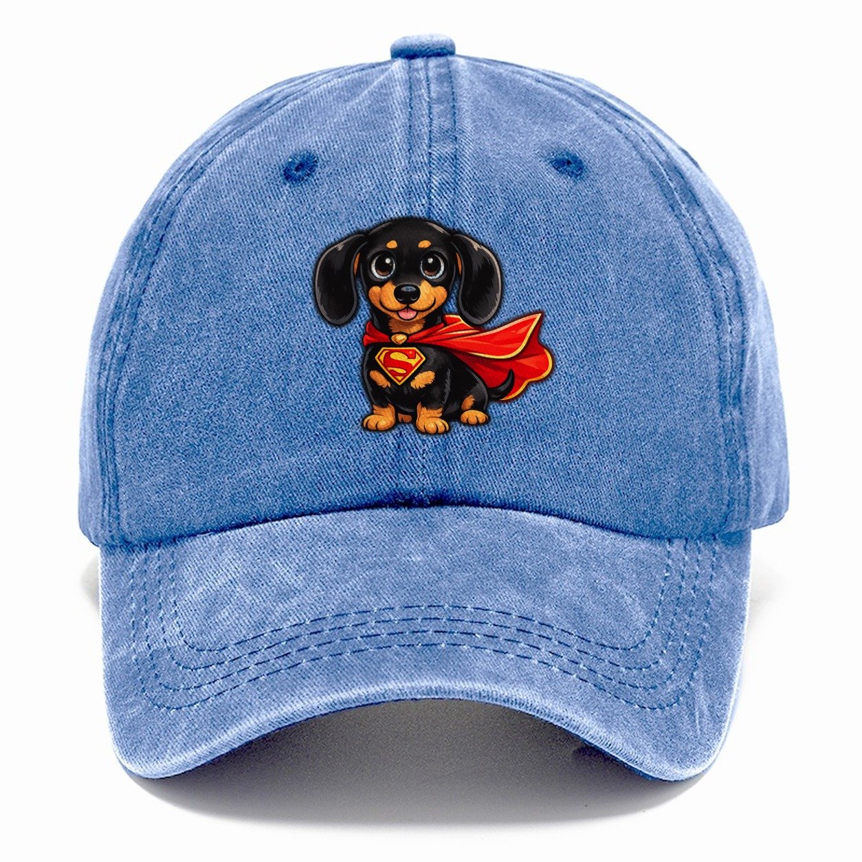 Dachshund Superhero Classic Cap – Summer Sky