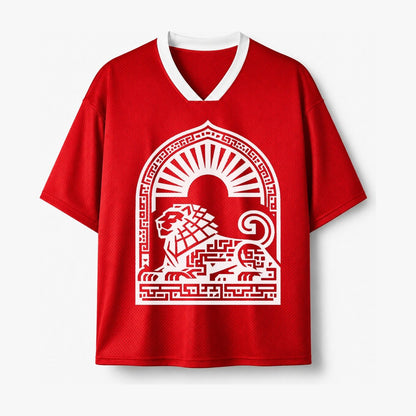 Persian Lion Arch Mesh Jersey – Red