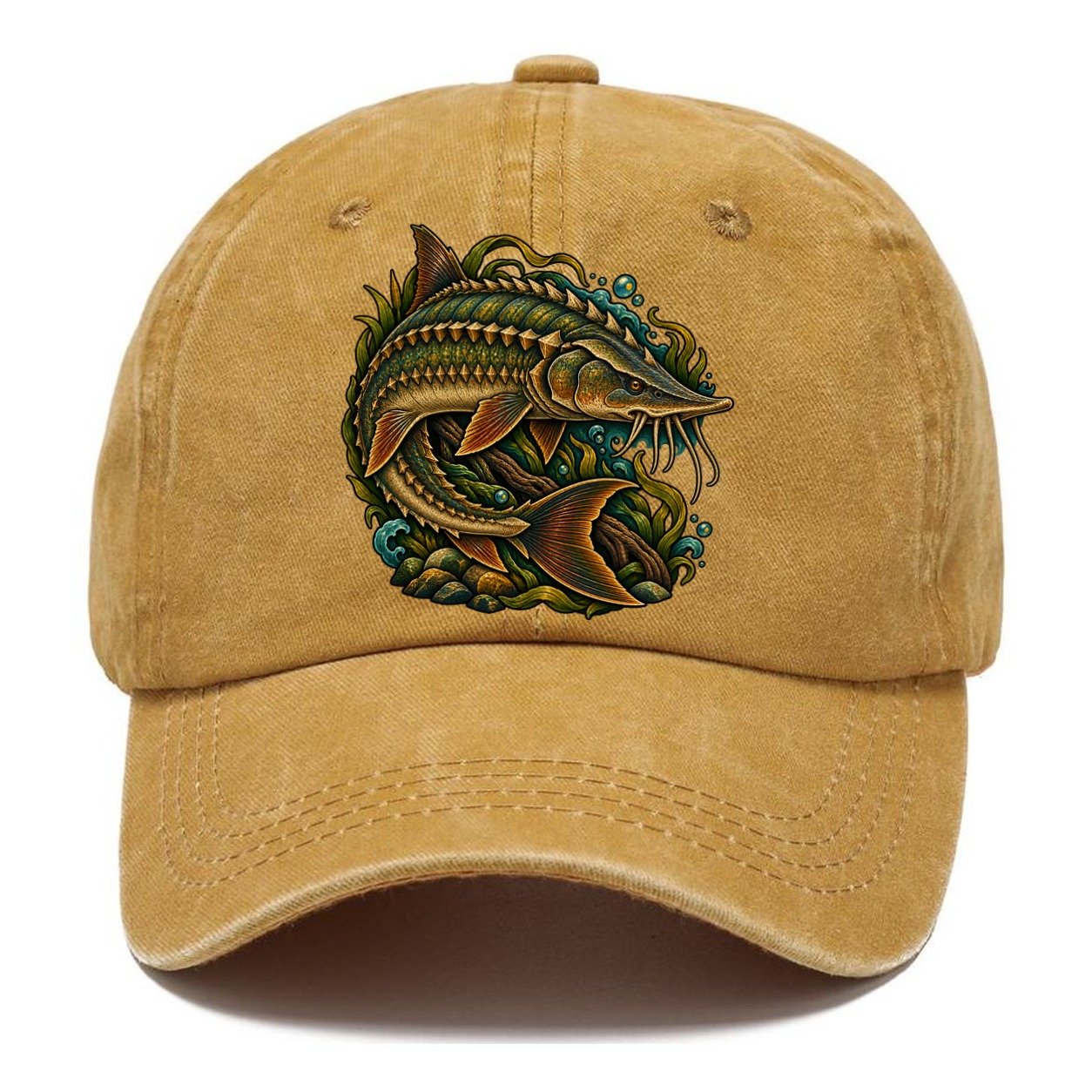 Lake Sturgeon Armor Fishing Club Classic Cap – Golden Harvest