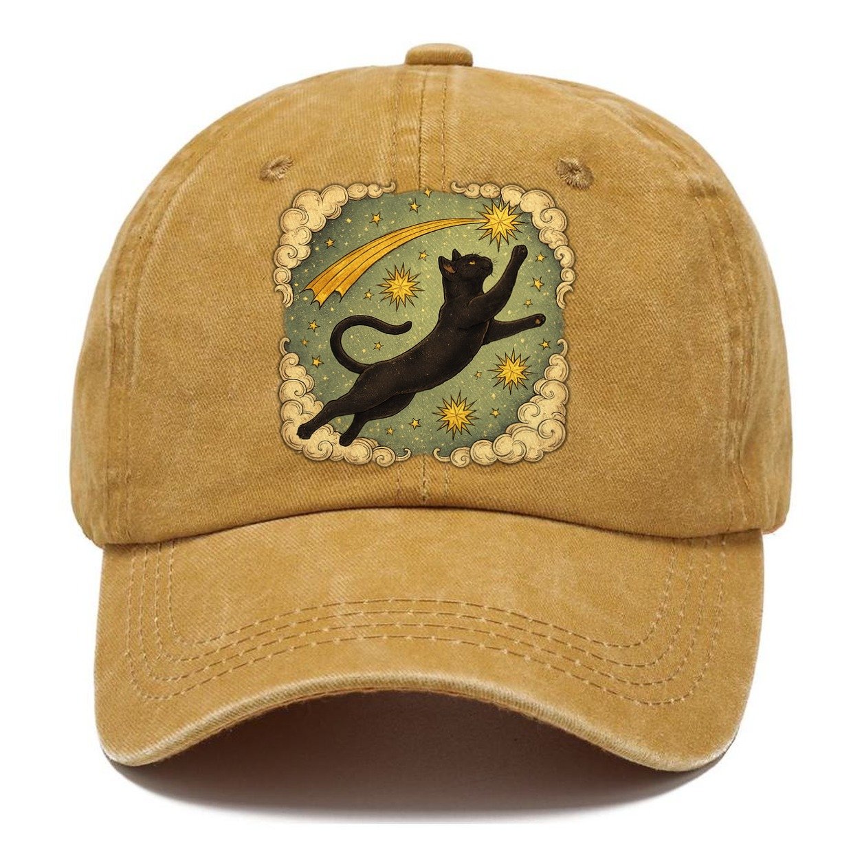 Celestial Black Cat Classic Cap – Golden Harvest