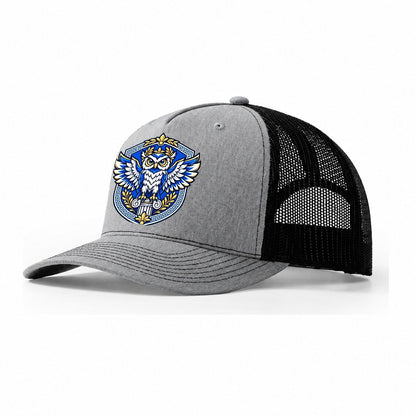 Greece Heraldic Crest Country Logos Trucker Hat – Sport Grey Black
