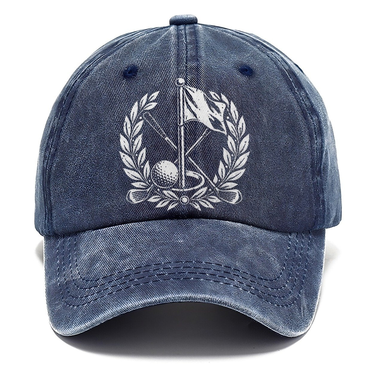 Flag And Ball Crest Golf Life Classic Cap – Twilight Navy