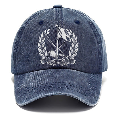 Flag And Ball Crest Golf Life Classic Cap – Twilight Navy
