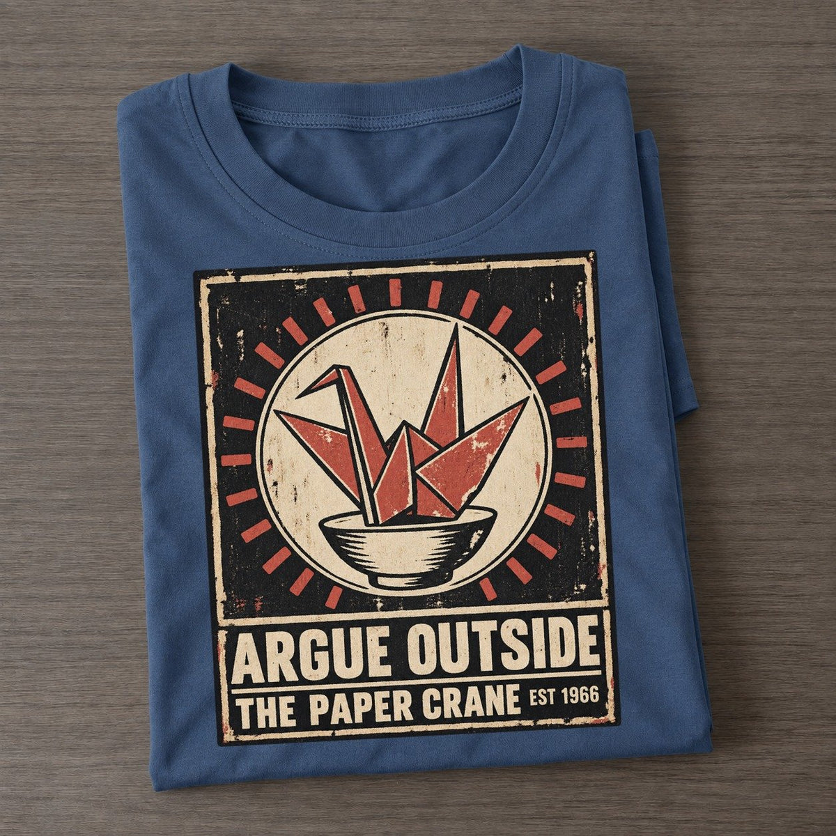 Paper Crane Bar Izakaya Rules Classic T-shirt – Twilight Navy