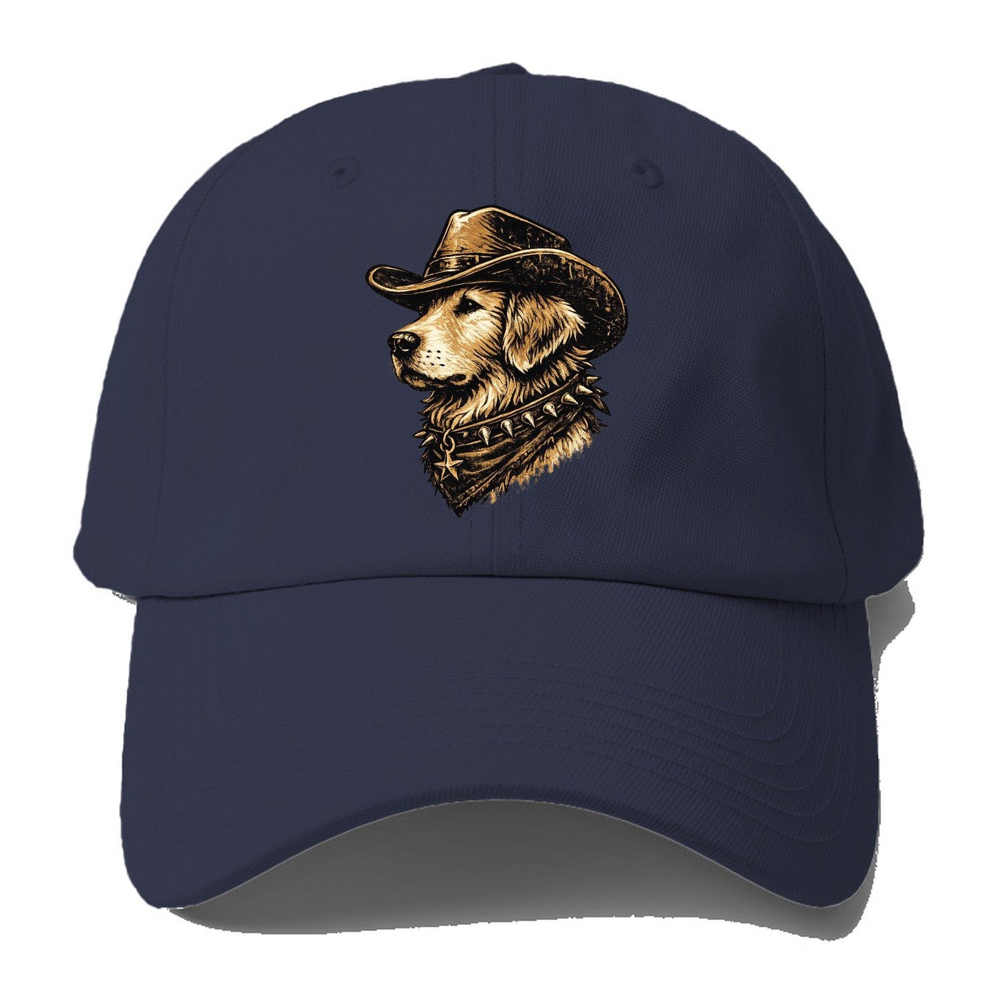 Golden Retriever Western Outlaw Baseball Cap – Twilight Navy