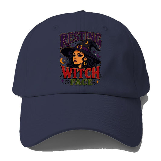 Resting Witch Face Baseball Cap – Twilight Navy