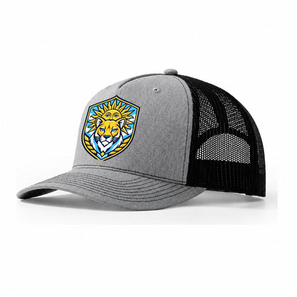 Argentina Minimal Emblem Country Logos Trucker Hat – Sport Grey Black