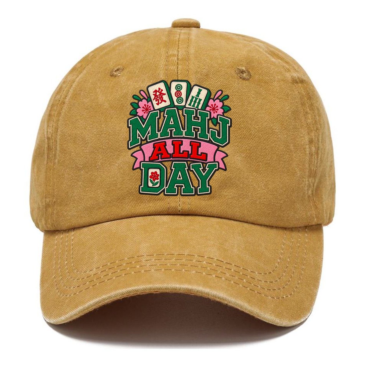 Mahj All Day Mahjong Game Night Classic Cap – Golden Harvest