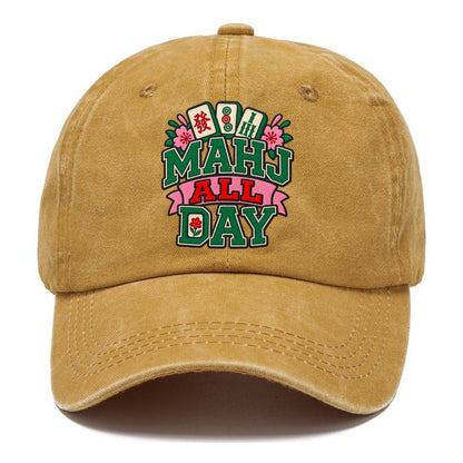 Mahj All Day Mahjong Game Night Classic Cap – Golden Harvest