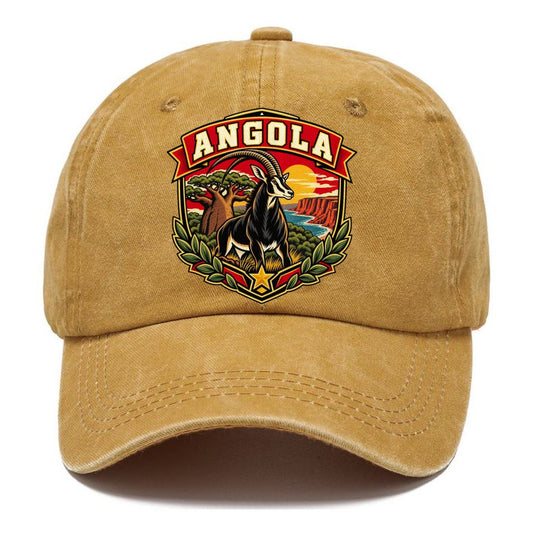 Angola Retro Badge Country Logos Classic Cap – Golden Harvest