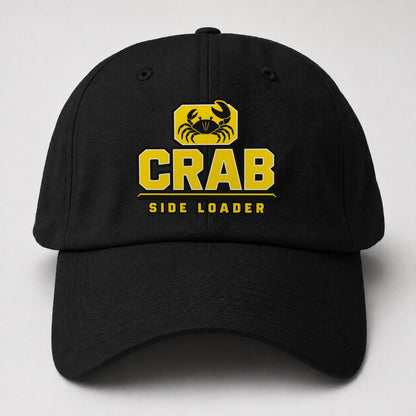 Crab Side Loader Heavy Duty Baseball Cap – Black