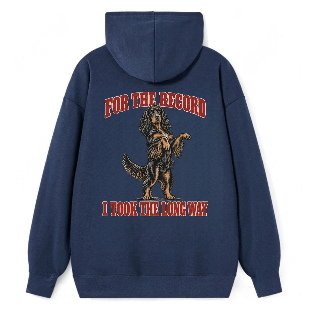 Gordon Setter Dog Declarations Classic Pullover Hoodie – Navy