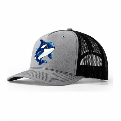Orca Three Quarter Glide Sea Sprite Trucker Hat – Sport Grey Black