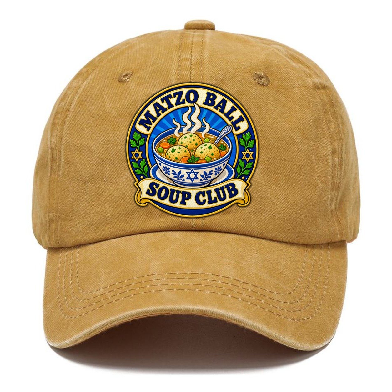 Matzo Ball Soup Club Judaism Heritage Classic Cap – Golden Harvest
