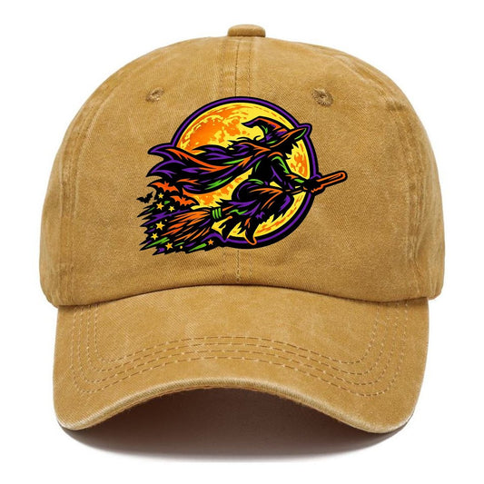 Flying Witch Moon Classic Cap – Golden Harvest