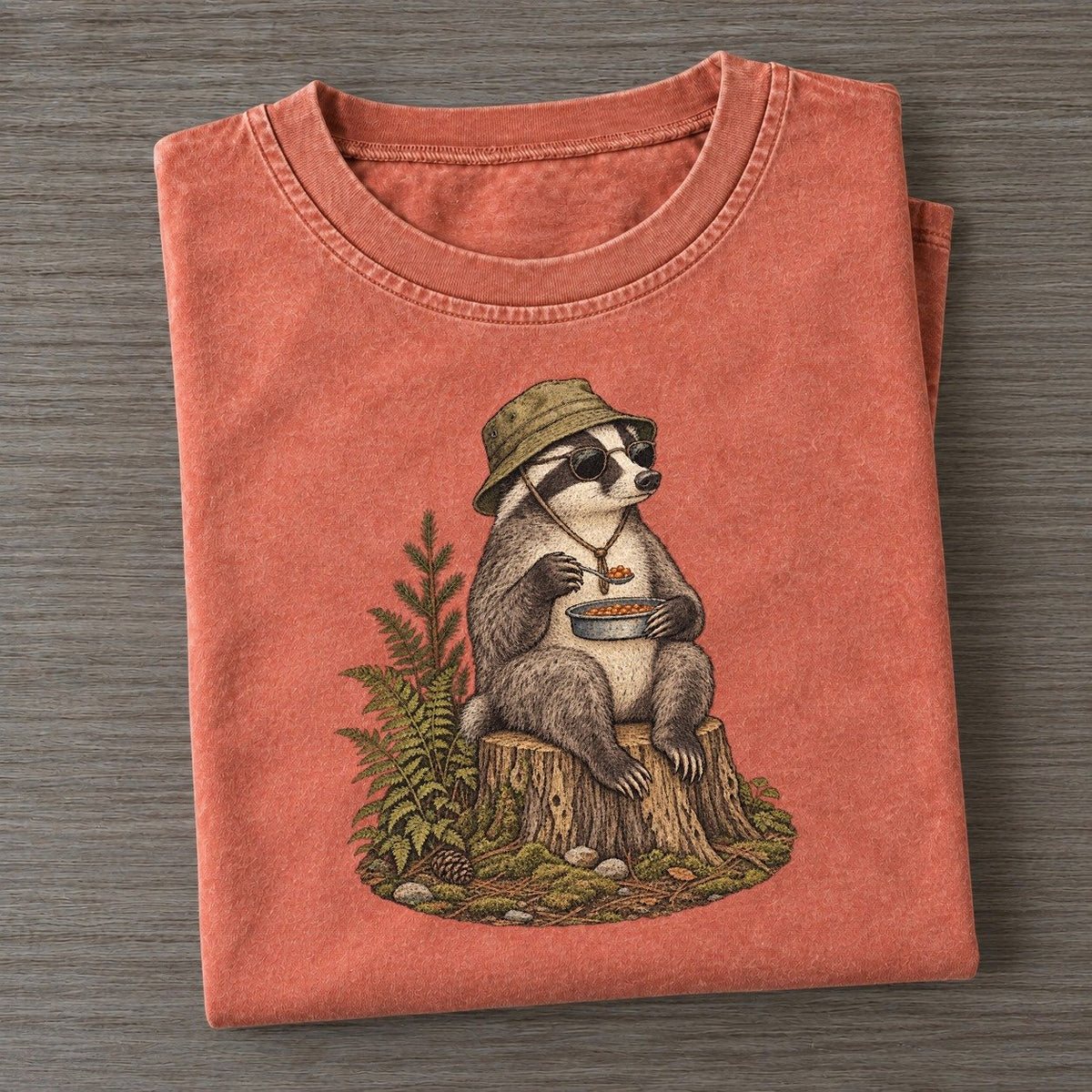 Badger Camp Chef Slow Camp Club Vintage T-shirt – Terracotta