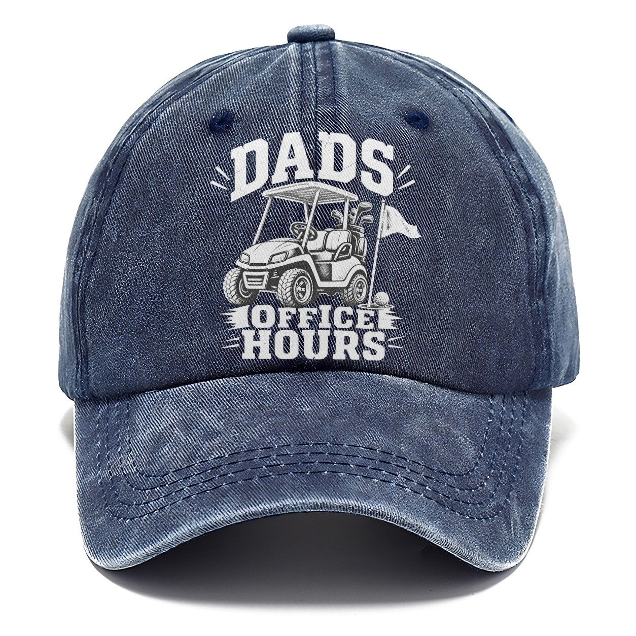 Dads Office Hours Golf Life Classic Cap – Twilight Navy