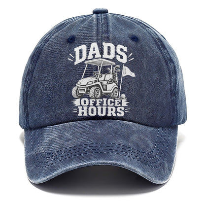 Dads Office Hours Golf Life Classic Cap – Twilight Navy