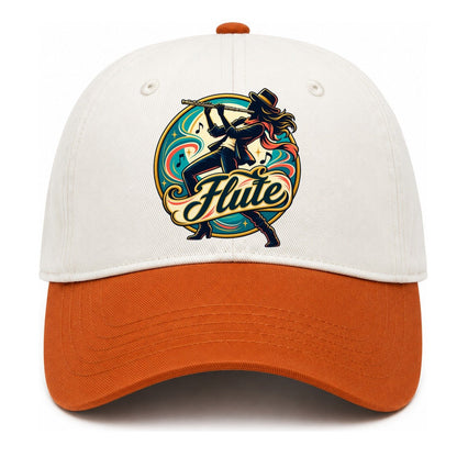 Flute Crest Two Tone Cap – Orange