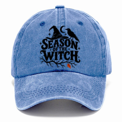 Season Of The Witch Slogan Witch Magic Classic Cap – Summer Sky
