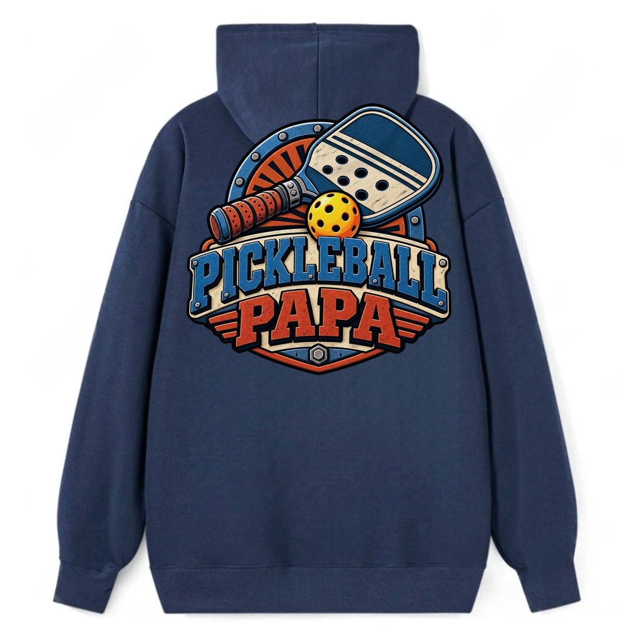 Pickleball Papa Pickleball Life Classic Pullover Hoodie – Navy
