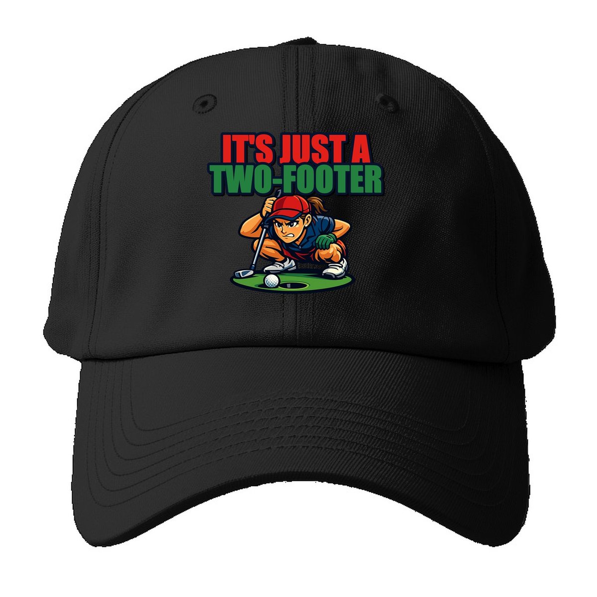 It Is Just A Two Footer Golf Baseball Cap – Twilight Navy