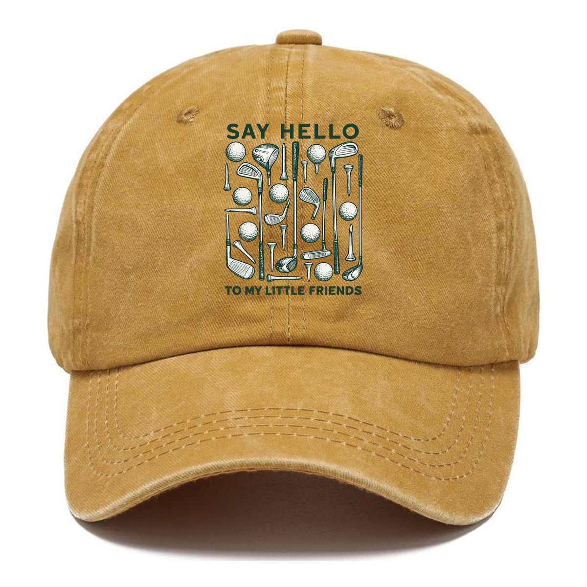 Say Hello Golf Friends Classic Cap – Golden Harvest