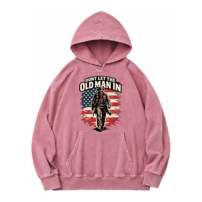 Dont Let The Old Man In Vintage Washed Hoodie – Dusty Rose