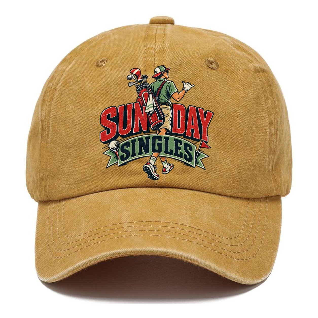 Sunday Singles Golf Life Classic Cap – Golden Harvest