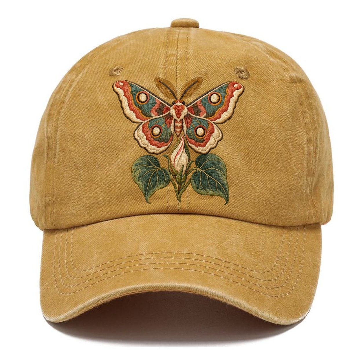 Silk Moth Moonflower Rest Gentle Wild Classic Cap – Golden Harvest