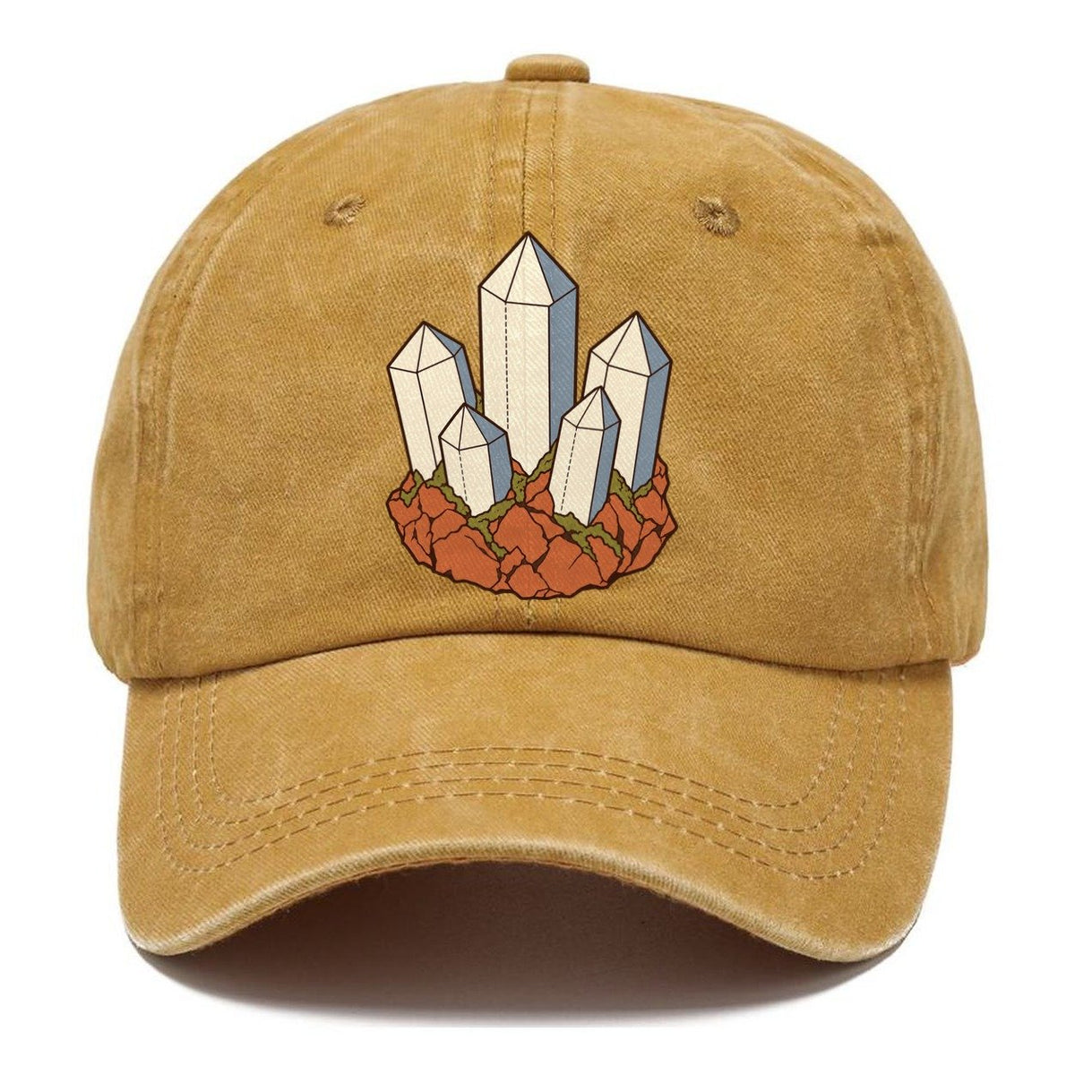 Quartz Cluster Study Rocks And Minerals Classic Cap – Golden Harvest