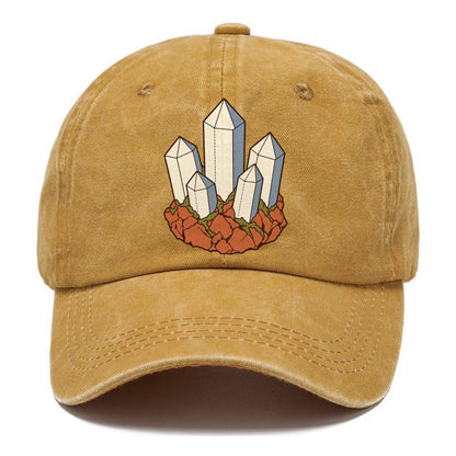 Quartz Cluster Study Rocks And Minerals Classic Cap – Golden Harvest