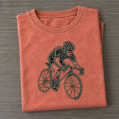 Wheel Turn Rider Vintage T-shirt – Terracotta