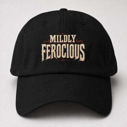 Mildly Ferocious American Wit Baseball Cap – Black