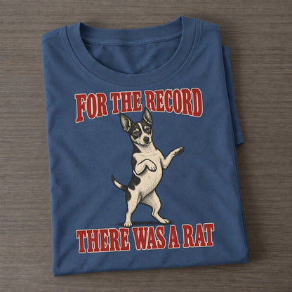 Rat Terrier Dog Declarations Classic T-shirt – Twilight Navy