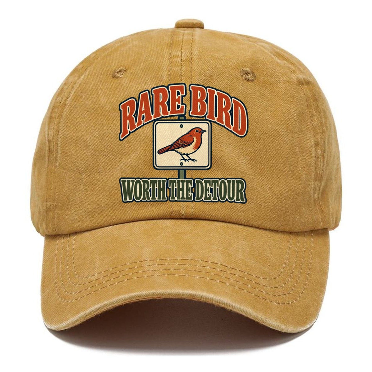 Rare Bird Worth The Detour Birdwatching Classic Cap – Golden Harvest
