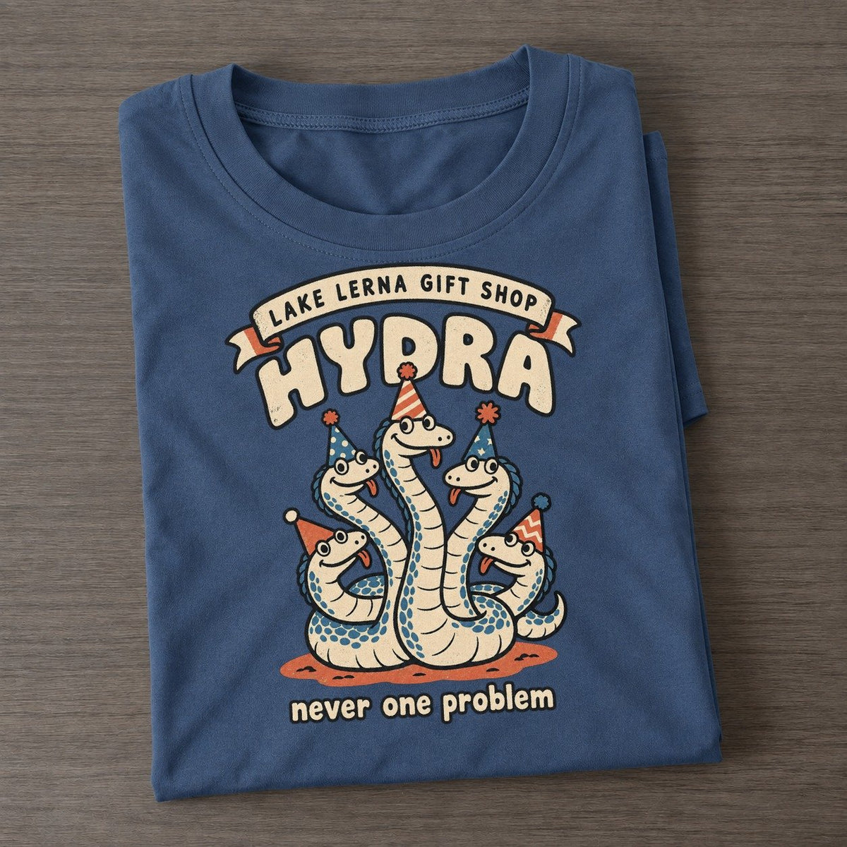 Hydra Olympus Gift Shop Classic T-shirt – Twilight Navy