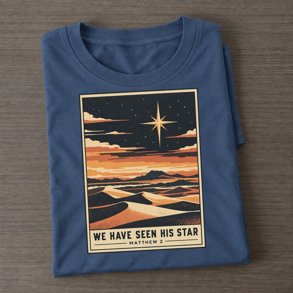 We Have Seen His Given Light Classic T-shirt – Twilight Navy