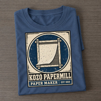 Kozo Paper Mill Noren Trade Co Classic T-shirt – Twilight Navy