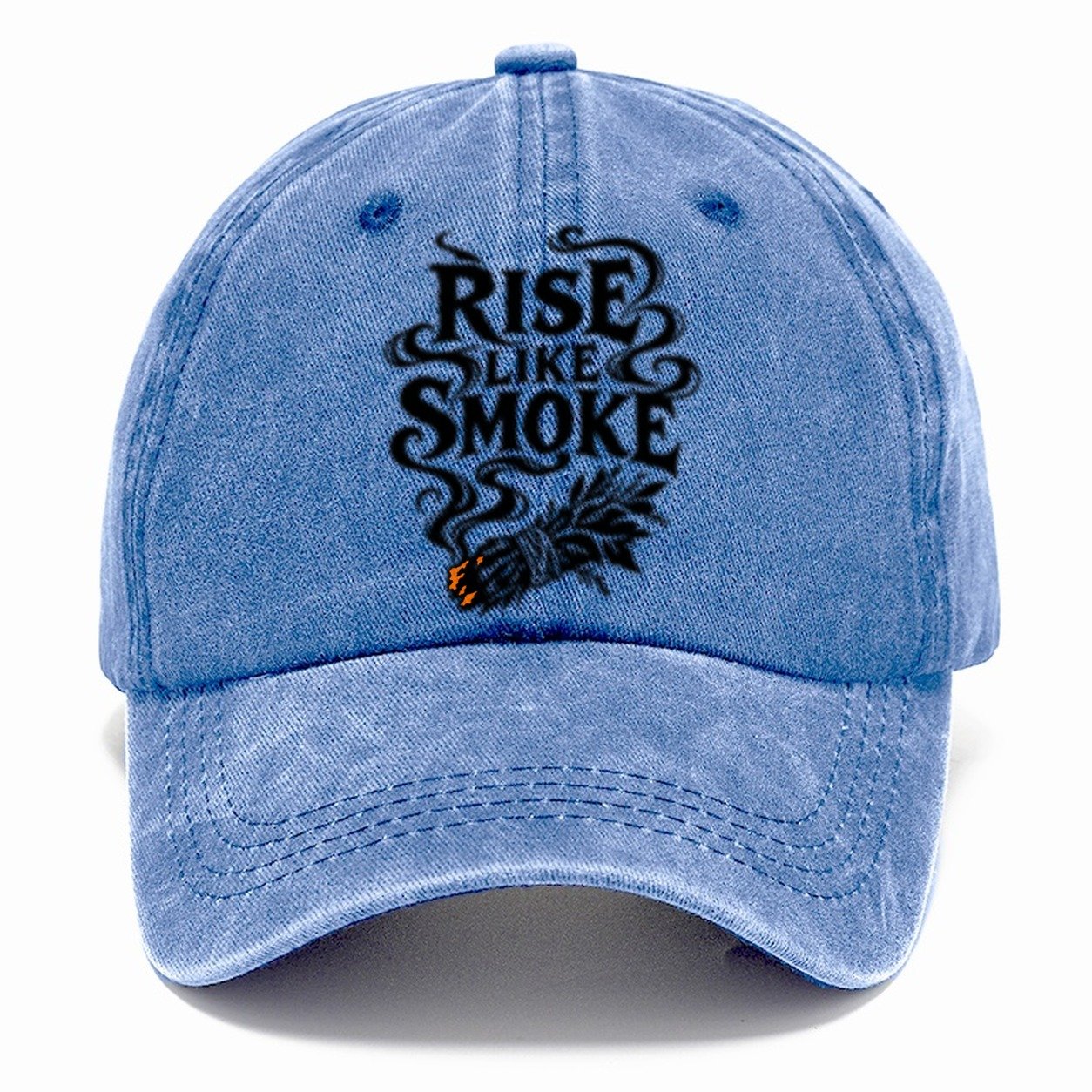 Rise Like Smoke Slogan Witch Magic Classic Cap – Summer Sky