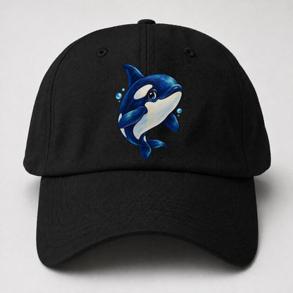 Orca Three Quarter Glide Sea Sprite Baseball Cap – Black