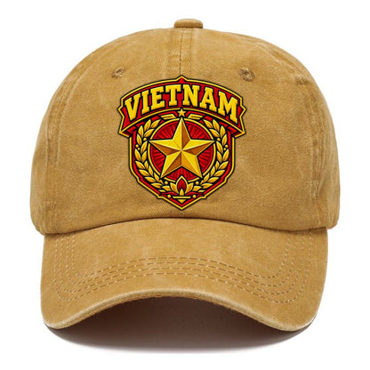 Vietnam Retro Badge Country Logos Classic Cap – Golden Harvest