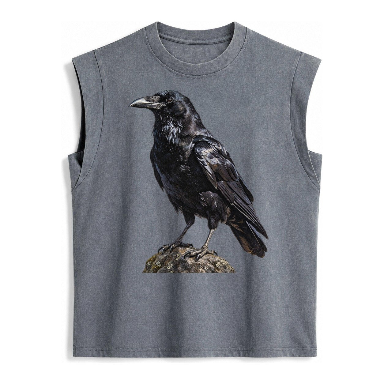 Raven Vintage Washed Tank – Grey