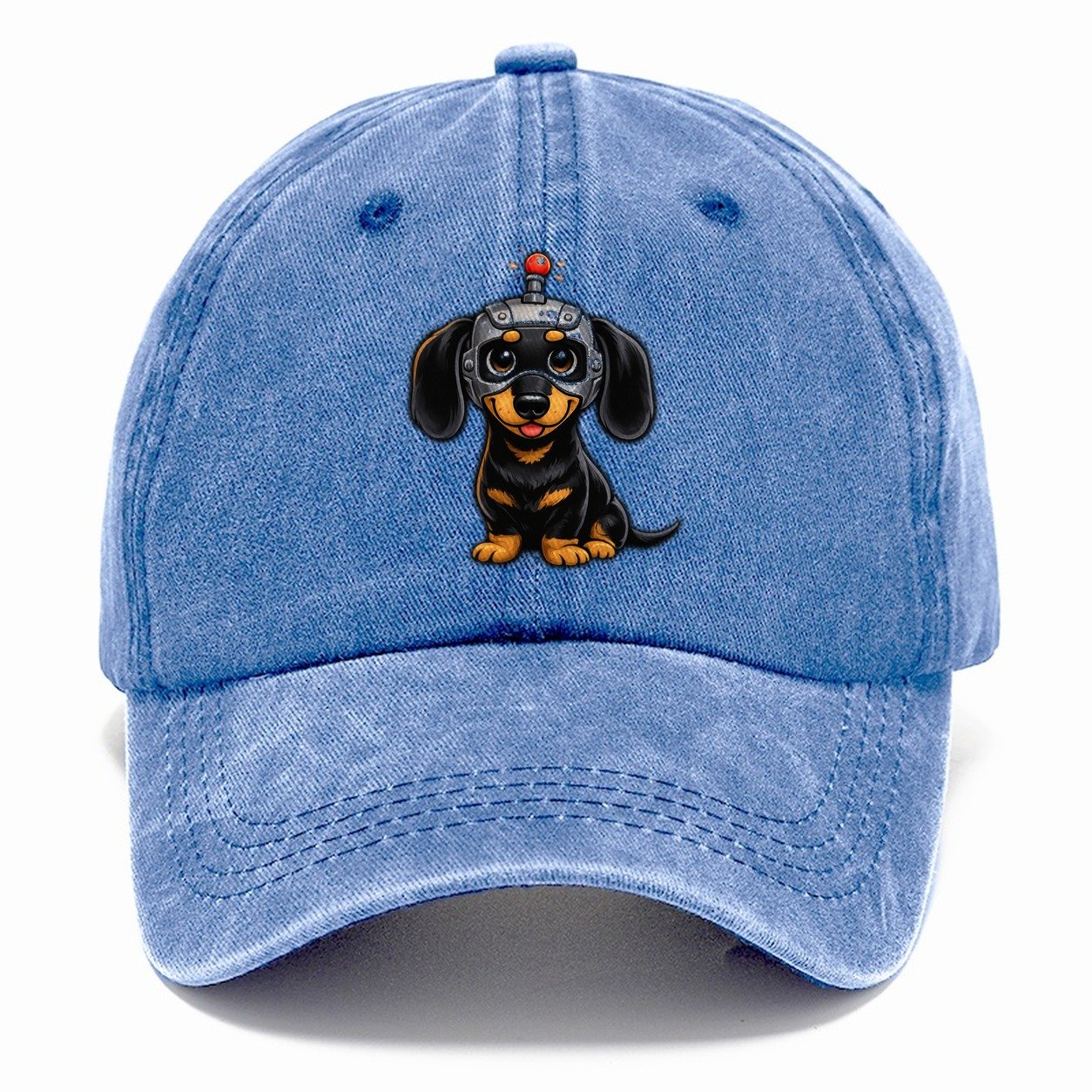 Robotic Dachshund Dog Classic Cap – Summer Sky