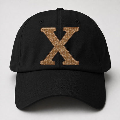 Woven Tweed X Monogram Baseball Cap – Black