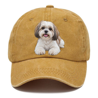 Shih Tzu Lying Down Top Breeds Classic Cap – Golden Harvest