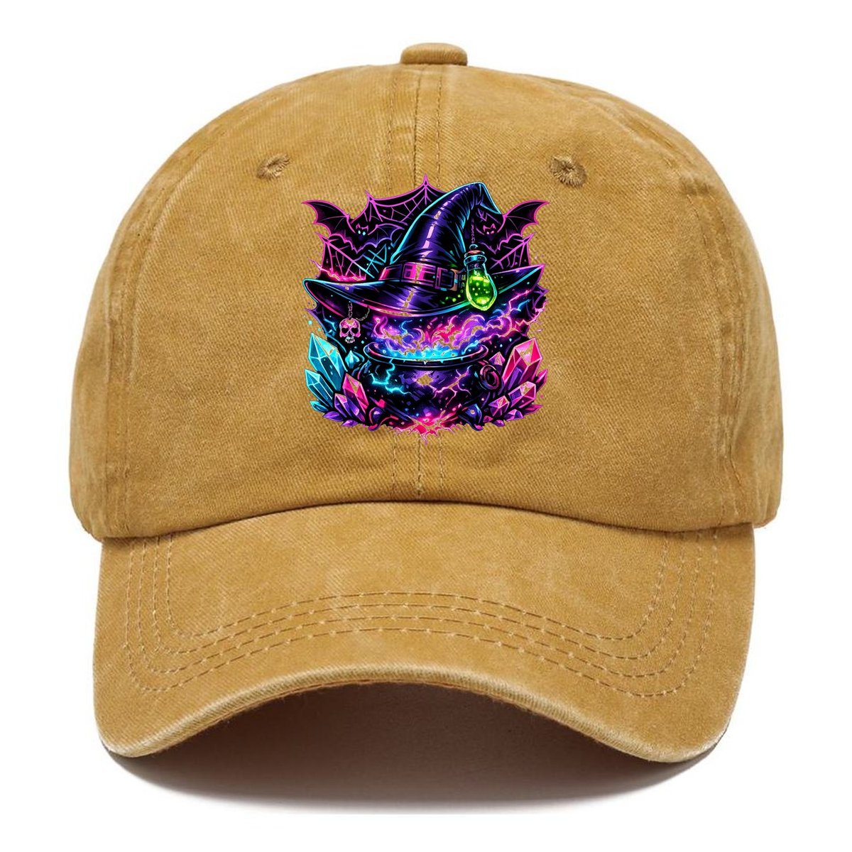 Neon Witch Cauldron Classic Cap – Golden Harvest