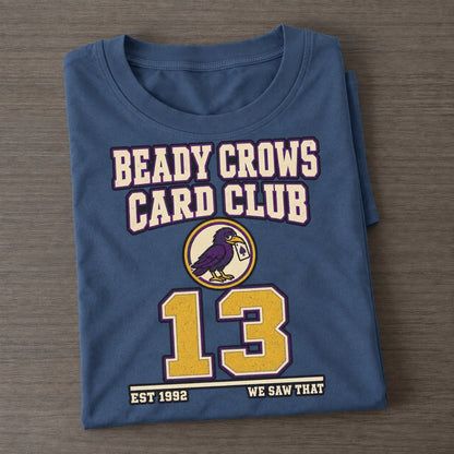 Crow Cards Sunday Nobodies Classic T-shirt – Twilight Navy